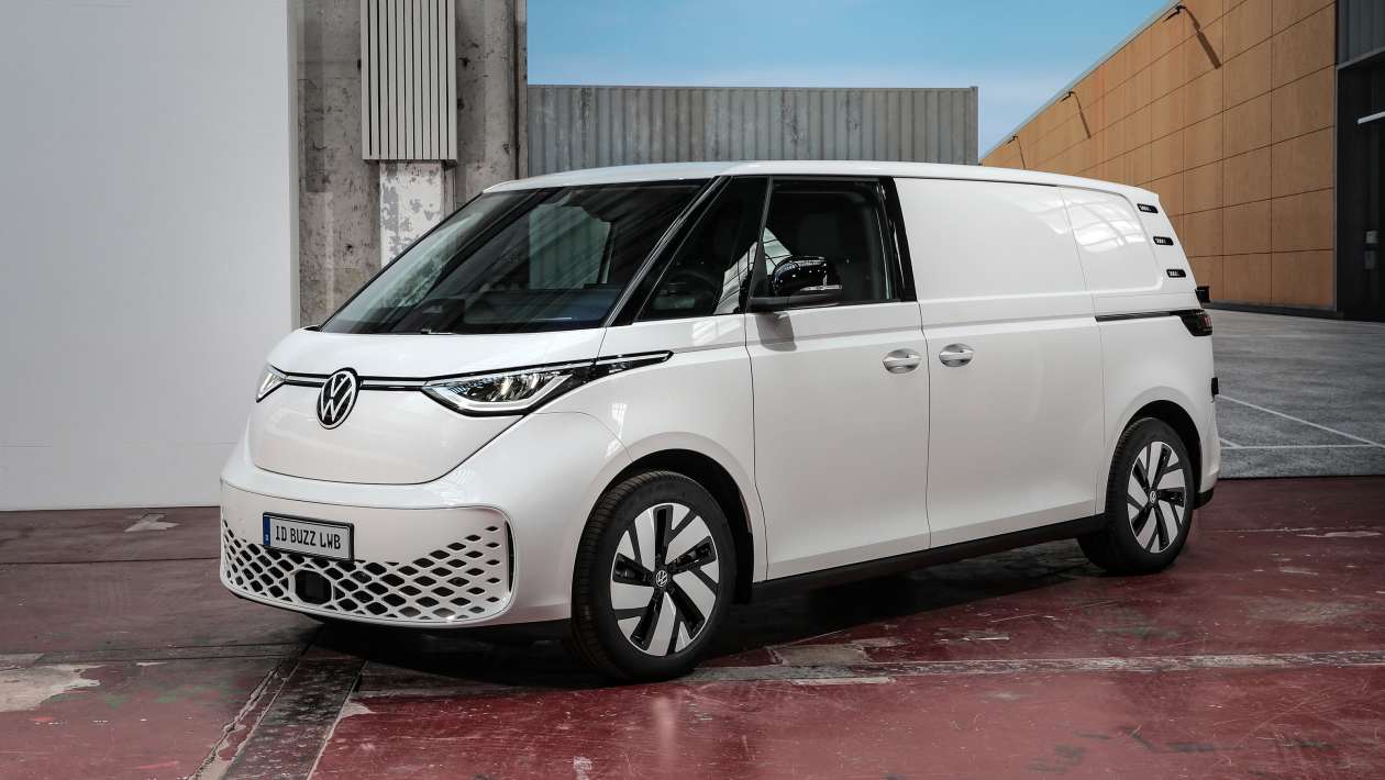 New Volkswagen ID. Buzz Cargo LWB is 250mm longer and comes with real buttons | Auto Express
